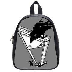 Gallows Raven Chopped School Bag (small) by Bajindul