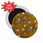 Textile Flowers Pattern 2.25  Magnets (100 pack)  Front