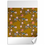 Textile Flowers Pattern Canvas 12  x 18  11.88 x17.36  Canvas - 1