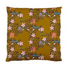 Textile Flowers Pattern Standard Cushion Case (one Side)