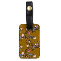 Textile Flowers Pattern Luggage Tag (one Side)