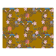 Textile Flowers Pattern Double Sided Flano Blanket (large)  by HermanTelo