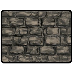 Stone Patch Sidewalk Fleece Blanket (large)  by HermanTelo