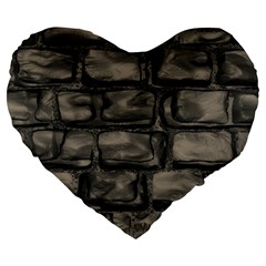 Stone Patch Sidewalk Large 19  Premium Heart Shape Cushions by HermanTelo