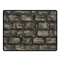 Stone Patch Sidewalk Double Sided Fleece Blanket (small) 