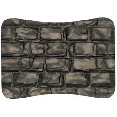 Stone Patch Sidewalk Velour Seat Head Rest Cushion