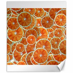 Oranges Background Canvas 8  X 10 