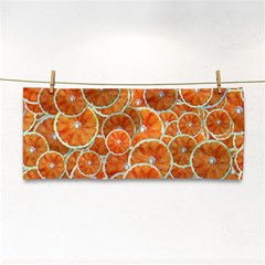 Oranges Background Hand Towel by HermanTelo