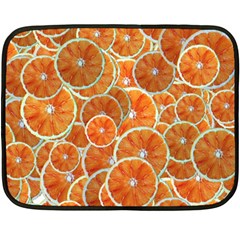 Oranges Background Fleece Blanket (mini)