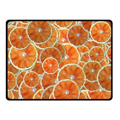 Oranges Background Fleece Blanket (small) by HermanTelo