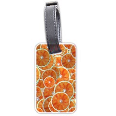 Oranges Background Luggage Tag (one Side) by HermanTelo