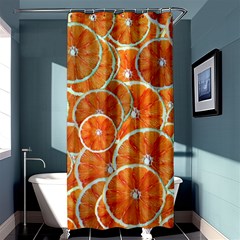 Oranges Background Shower Curtain 36  X 72  (stall)  by HermanTelo