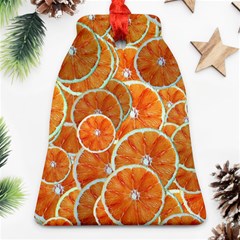 Oranges Background Bell Ornament (two Sides)