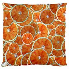 Oranges Background Large Cushion Case (one Side)