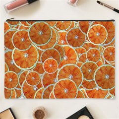 Oranges Background Cosmetic Bag (xxxl)