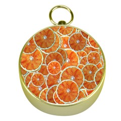 Oranges Background Gold Compasses