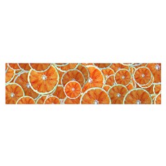 Oranges Background Satin Scarf (oblong)