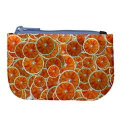 Oranges Background Large Coin Purse