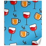 Cups And Mugs Blue Canvas 8  x 10  8.15 x9.66  Canvas - 1