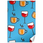 Cups And Mugs Blue Canvas 24  x 36  23.35 x34.74  Canvas - 1