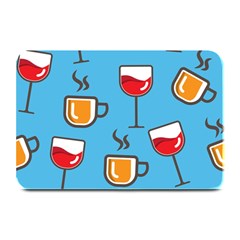 Cups And Mugs Blue Plate Mats