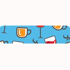 Cups And Mugs Blue Large Bar Mats