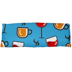 Cups And Mugs Blue Body Pillow Case (dakimakura)