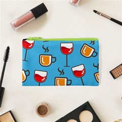 Cups And Mugs Blue Cosmetic Bag (xs)