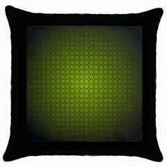 Hexagon Background Circle Throw Pillow Case (black)