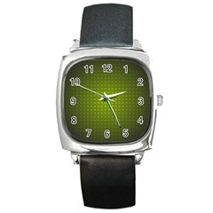 Hexagon Background Circle Square Metal Watch