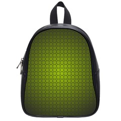 Hexagon Background Circle School Bag (small) by HermanTelo