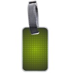 Hexagon Background Circle Luggage Tag (two sides) Front