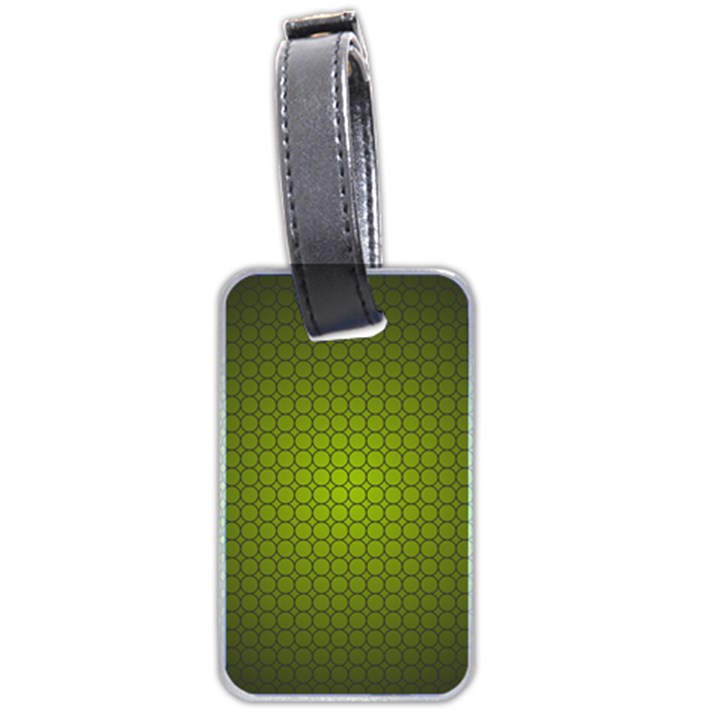 Hexagon Background Circle Luggage Tag (two sides)