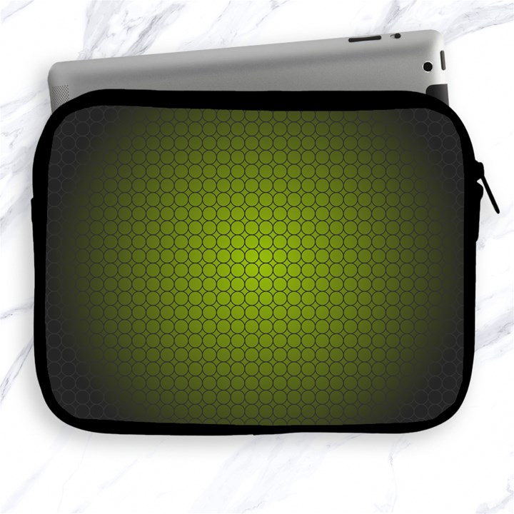 Hexagon Background Circle Apple iPad 2/3/4 Zipper Cases