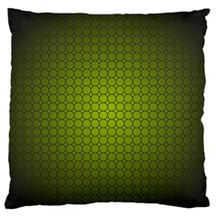 Hexagon Background Circle Large Flano Cushion Case (one Side)