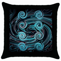 Background Neon Abstract Throw Pillow Case (black) by HermanTelo