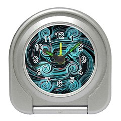 Background Neon Abstract Travel Alarm Clock