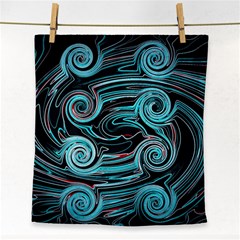 Background Neon Abstract Face Towel