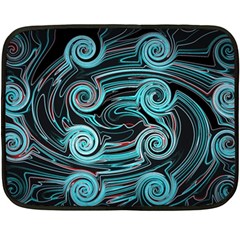 Background Neon Abstract Fleece Blanket (mini) by HermanTelo