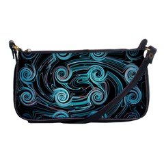 Background Neon Abstract Shoulder Clutch Bag