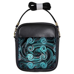 Background Neon Abstract Girls Sling Bag by HermanTelo