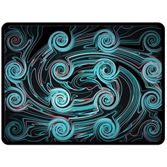 Background Neon Abstract Fleece Blanket (large)  by HermanTelo