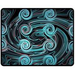 Background Neon Abstract Fleece Blanket (medium)  by HermanTelo