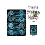 Background Neon Abstract Playing Cards 54 Designs (Mini) Front - Spade2