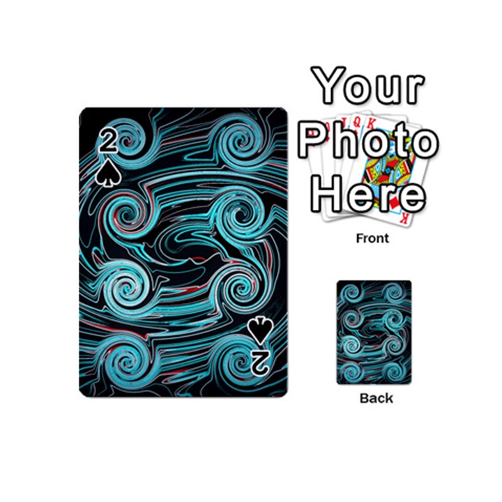 Background Neon Abstract Playing Cards 54 Designs (Mini)