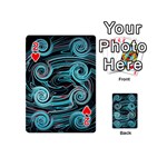 Background Neon Abstract Playing Cards 54 Designs (Mini) Front - Heart2