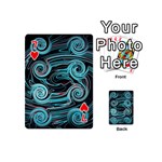 Background Neon Abstract Playing Cards 54 Designs (Mini) Front - Heart7