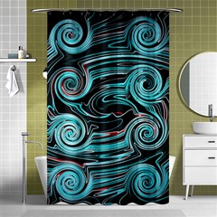 Background Neon Abstract Shower Curtain 48  X 72  (small) 