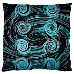 Background Neon Abstract Large Cushion Case (one Side) by HermanTelo