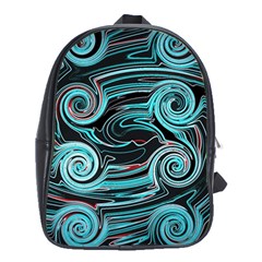 Background Neon Abstract School Bag (xl)